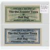Image 1 : LOT OF 2 DIFFERENT OLD FRONTIER TOWN OF RED DOG. MONDAY JUNE 30, 1930 100 BUCKS AND WEDNESDAY JULY 2