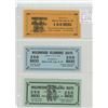 Image 1 : LOT OF 3 DIFFERENT WILDWOOD, ALBERTA KLONDIKE DAYS: 1970 100 BUCKS, 1965 250 BUCKS, 1968 250 BUCKS. 