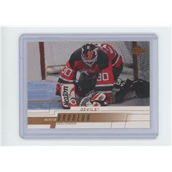 MARTIN BRODEUR, GOALIE, NEW JERSEY DEVILS, UPPER DECK 2001 NHL HOCKEY CARD. GEM UNC.