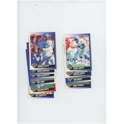 LOT OF 10 DETROIT LIONS 1991 SCORE NFL FOOTBALL CARDS INCLUDING RODNEY PEETE, BARRY SANDERS AND CHRI