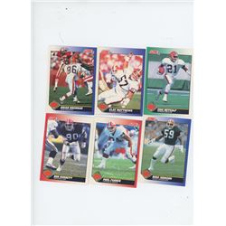 LOT OF 6 CLEVELAND BROWNS 1991 SCORE NFL FOOTBALL CARDS INCLUDING ERIC METCALF AND CLAY MATTHEWS. AL