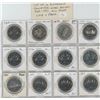 Image 1 : LOT OF 12 DIFFERENT COLLECTOR NICKEL DOLLARS: 1968 – 1987: 1968, 1970 MANITOBA, 1974 WINNIPEG, 1975,
