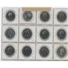 Image 2 : LOT OF 12 DIFFERENT COLLECTOR NICKEL DOLLARS: 1968 – 1987: 1968, 1970 MANITOBA, 1974 WINNIPEG, 1975,