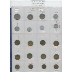 LOT OF 20 DIFFERENT AUSTRIAN COINS INCLUDING 1 UNC.