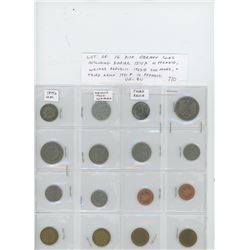 LOT OF 16 DIFFERENT GERMAN COINS INCLUDING GERMAN EMPIRE 1875A 10 PFENNIG, WEIMAR REPUBLIC 1923G 200