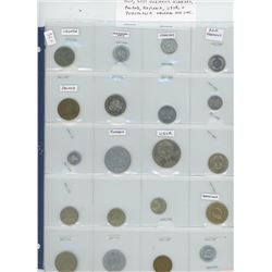 LOT OF 20 DIFFERENT EASTERN EUROPEAN COINS INCLUDING CROATIA, CZECHOSLOVAKIA, EAST GERMANY, HUNGARY,