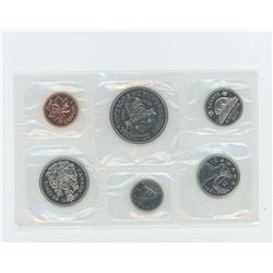 1971 6-COIN PROOF LIKE SET. THE DOLLAR CELEBRATES THE 100TH ANNIVERSARY OF BRITISH COLUMBIA JOINING 