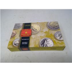 1999 7-COIN SPECIMEN SET IN CASE OF ISSUE.