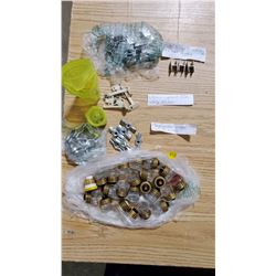 MISC HOUSEHOLD LOT, CLIPS, FUSES, ETC