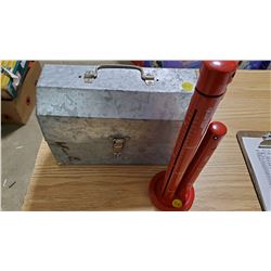 GALVANIZED LUNCH BOX, COIN SORTER