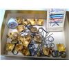 Image 3 : BOX OF BUTTONS AND AN ADVERTISEMENT SEWING REPAIR KIT