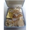 Image 2 : NECKLACE BOX OF PINS, CHARMS AND BROACHES