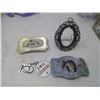 Image 1 : 2 BELT BUCKLES, KEY CHAIN, SMALL FRAME