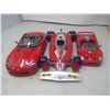 Image 1 : 3 RED MODEL CARS