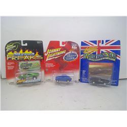 3 JOHNNY LIGHTNING CARS