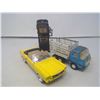 Image 1 : FORD MUSTANG (MODEL CAR) TONKA TRUCK AND A GLASS GAS PUMP DECORATION