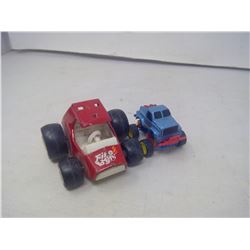 2 TOY CARS/TRUCKS
