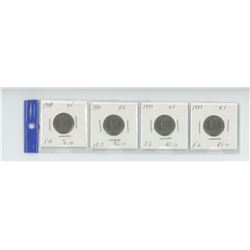 4 CANADIAN NICKLES (1933)