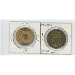 CAMROSE ALBERTA COIN, SASK DIAMOND JUBILEE