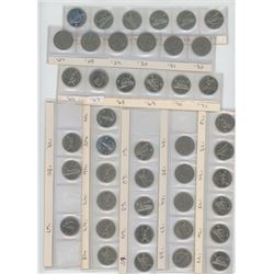 CANADIAN NICKLES OF VARIOUS YEARS
