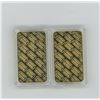 Image 2 : FAKE 2 GOLD PLATED INGOTS (PLEASE INSPECT BEFORE BIDDING)