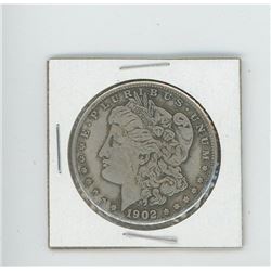 FAKE 1902 US MORGAN DOLLAR 23 GRAMS. REPRODUCTION.