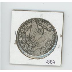 FAKE 1889 US MORGAN DOLLAR 23 GRAMS. REPRODUCTION.