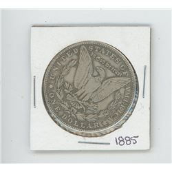 FAKE 1885 US MORGAN DOLLAR 23 GRAMS. REPRODUCTION.