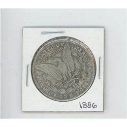 FAKE 1886 US MORGAN DOLLAR 23 GRAMS. REPRODUCTION.