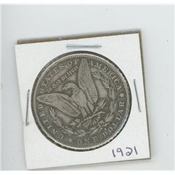 FAKE 1921 US MORGAN DOLLAR 23 GRAMS. REPRODUCTION.