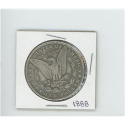 FAKE 1888 US MORGAN DOLLAR 23 GRAMS. REPRODUCTION.