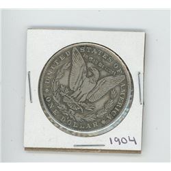 FAKE 1904 US MORGAN DOLLAR 23 GRAMS. REPRODUCTION.
