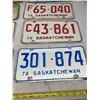 Image 5 : 8 SASK LICENCE PLATES