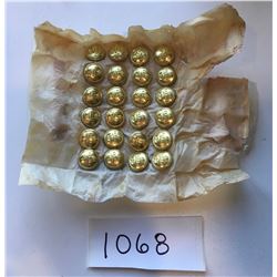 48 CANADIAN ARMY BRASS BUTTONS