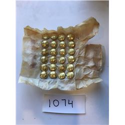 48 CANADIAN ARMY BRASS BUTTONS