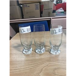 (3) CRYSTAL GLASS CUPS