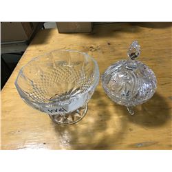 CRYSTAL CANDY BOWL + SMALL CRYSTAL CANDY BOWL