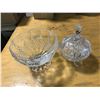 Image 1 : CRYSTAL CANDY BOWL + SMALL CRYSTAL CANDY BOWL
