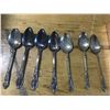 Image 2 : VINTAGE SPOONS (SOME ARE STERLING SILVER) + BABY SET