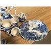 Image 2 : "LIBERTY BLUE" & "MEADOW SWEET" 6 TEACUPS + 8 SMALL CUPS + TEAPOT + ETC (VINTAGE)