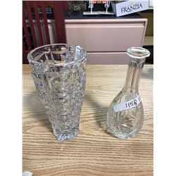 DECANTER + VASE (CRYSTAL GLASS)