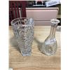 Image 1 : DECANTER + VASE (CRYSTAL GLASS)