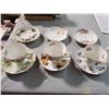 Image 1 : 3 TEACUPS & SAUCERS & 3 ASST SAUCERS