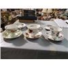 Image 2 : 3 TEACUPS & SAUCERS & 3 ASST SAUCERS