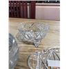 Image 4 : CRYSTAL CANDY BOWLS/ PUNCH BOWLS + BUTTER DISH