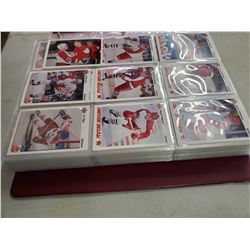 LARGE BINDER OF HOCKEY CARDS (UPPER DECK 90'S)