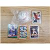 Image 1 : 3 FRANK THOMAS 90-91 + MICHAEL JORDAN 91 CARDS + REPRO SIGNED BASEBALL
