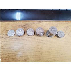 CANADIAN 5 CENTS ASST YEARS 1931-1949