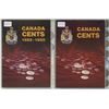 Image 1 : TWO PARTIAL CANADA CENTS FOLDERS LARGE + SMALL (ASST YEARS)