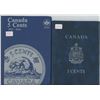 Image 1 : TWO PARTIAL CANADA 5 CENTS FOLDERS (ASST YEARS)
